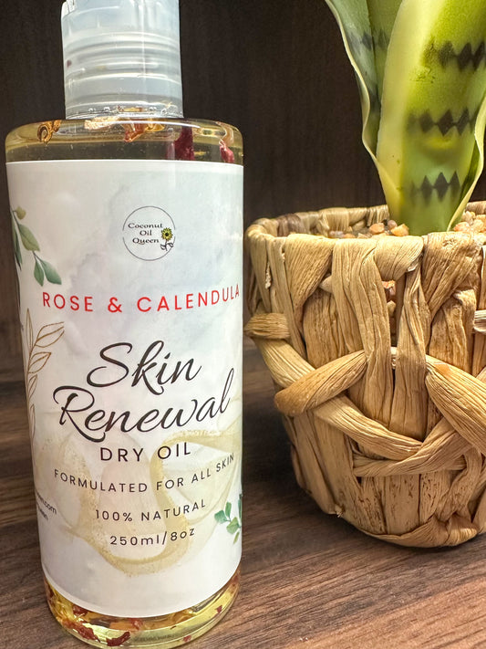 Rose & Calendula Cocoa Butter Oil (Anti-Aging, Scar Repair)